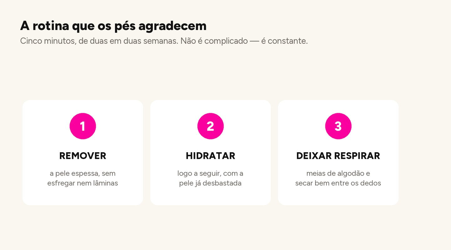 Rotina em três passos: remover, hidratar, deixar respirar